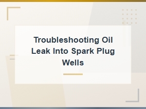Oil Leaking Into Spark Plug Wells: What to Do